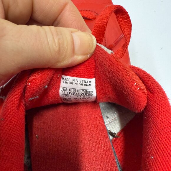 Reebok Princess Classic J95025 Sneakers US 11 Techy Red Leather Athletic Shoes - Picture 14 of 16